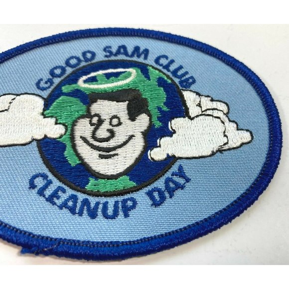 Good Sam RV Club Clean Up Day Patch Embroidered Vintage Souvenir 4" Across - Picture 5 of 7